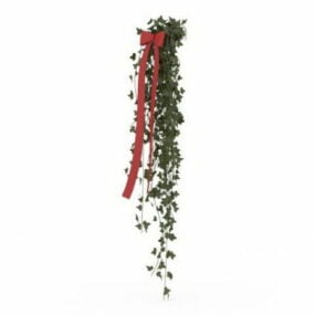Model 3D rośliny świątecznej Holly