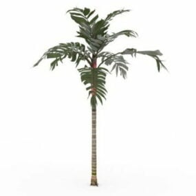 3D model tropické palmy