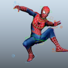 Klassisk Spider-man 3d-modell