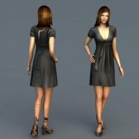여성 캐릭터 3d 모델