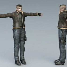 3д модель Resident Evil Леона Кеннеди