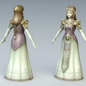 Princesse Elfe modèle 3D