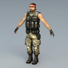 Guerilla Soldier 3d-modell