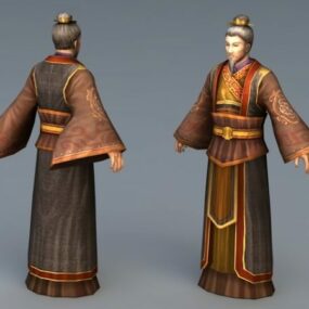 Early Chinese Scholar 3d model