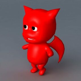 애니메이션된 작은 악마 3d 모델