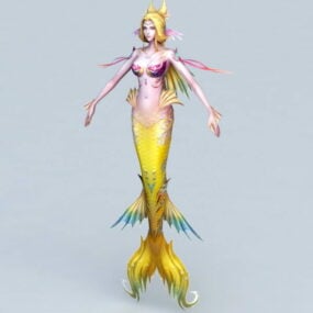Sirene Meerjungfrau 3D-Modell