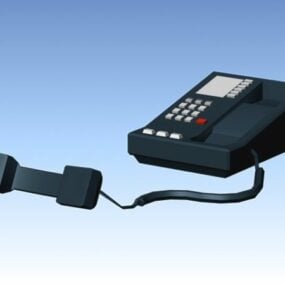 Dunkelblaues Telefon-3D-Modell
