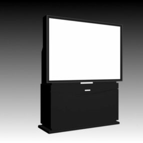 Model 3D telewizora Philips z projekcją tylną