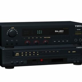 ソニーのアンプと VCD プレーヤー 3D モデル