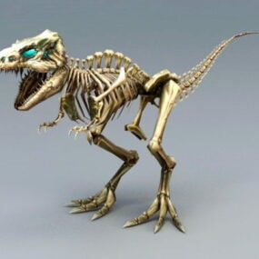 Szkieletowy model T-rexa 3D
