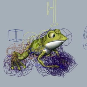 小青蛙钻机3d模型