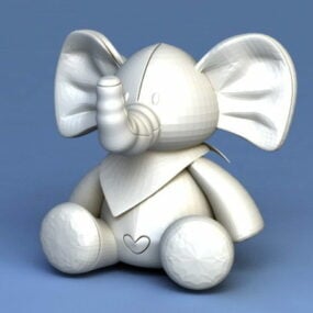 Baby Elephant Cartoon 3d model