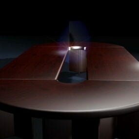 임원 회의 테이블 3d 모델