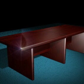 Prostokątny stół konferencyjny Model 3D
