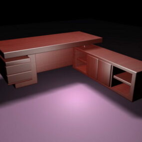 Suites de escritorio ejecutivo modelo 3d