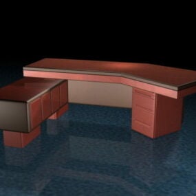 Wysokiej klasy biurka wykonawcze Model 3D