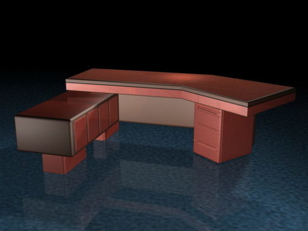 High End Executive Desks Free 3ds Max Model 3ds Max