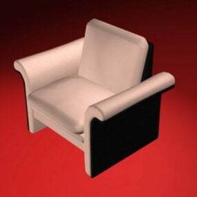 Pink Club Chair 3d model