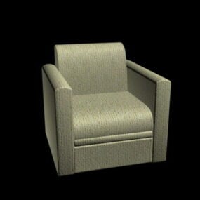 Modello 3d della poltrona divano cubo