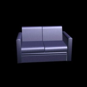 Modelo 3d de sofá Loveseat moderno