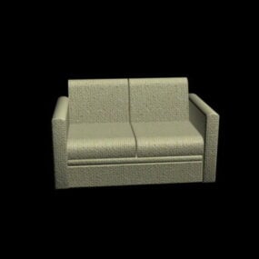 3д модель двуспального дивана