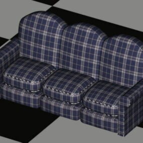Model 3d Perabot Sofa Kotak-kotak
