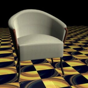 Fabric Tub Chair 3d model