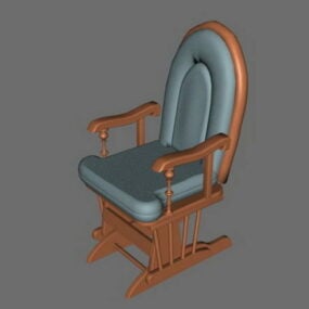 Antyczne krzesło akcentujące Model 3D