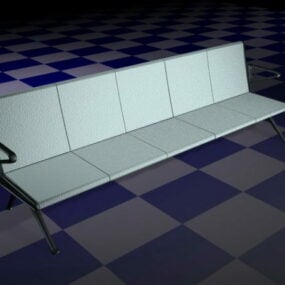 3d модель стільців для очікування аеропорту