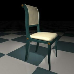 Klasyczne nowoczesne krzesło do jadalni Model 3D