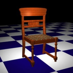 كرسي غرفة الطعام المنجد نموذج ثلاثي الأبعاد