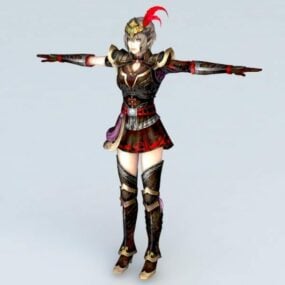 نموذج Dynasty Warriors Girl ثلاثي الأبعاد