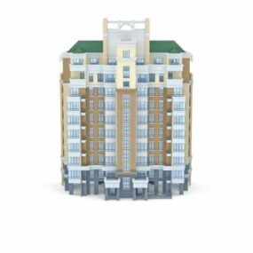 Tour résidentielle de grande hauteur modèle 3D
