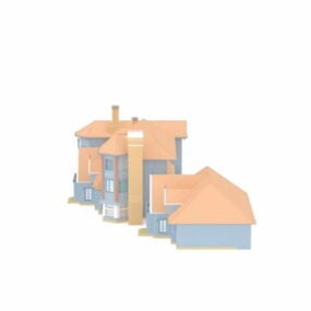 3d модель заміських будинків Європи