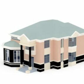 Rumah Dengan Garasi model 3d