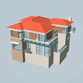 Bâtiment de villa de campagne modèle 3D