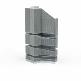 Moderne kunstgebouwen 3D-model