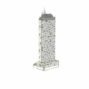 مدل سه بعدی ساختمان شب شهر