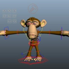 Monkey Rig 3d-malli