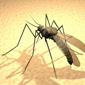 3D model obřího komára
