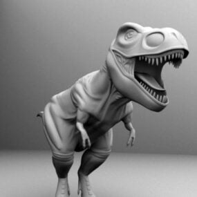 نموذج تي ريكس الديناصور ثلاثي الأبعاد