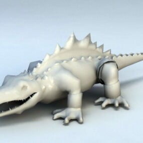 Mô hình cá sấu Mỹ 3d