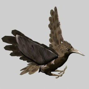Model 3D animacji przyponu dla ptaków