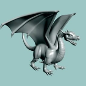 3д модель европейского дракона