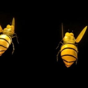 โมเดล 3 มิติผึ้งน้ำผึ้ง