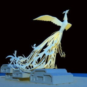 Phoenix Sculpture 3d-modell