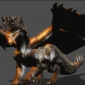 Modello 3d del drago Alatreon