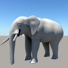 Injured Elephant 3d model