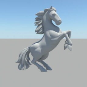 Horse Rearing Up 3d-model