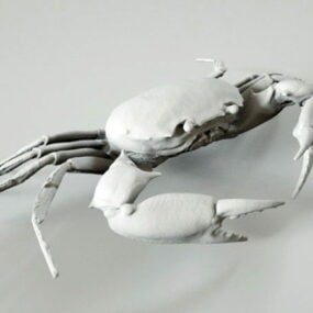 Escultura de cangrejo modelo 3d
